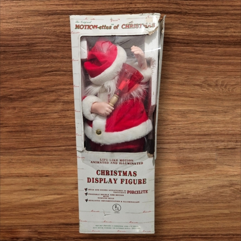 Vintage Telco Motion-ettes of Christmas 24" Santa Claus Animated & Illuminated